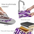 thumbnail image 4 of Placemats Set of 6, Purple White Moire Woven Placemat, Linen Place Mats for Kitchen/Dining Tables, Modern Abstract Art Washable Table Mats for Party, 4 of 8