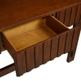 thumbnail image 5 of 52 inch Sofa Table with 3 Drawers, Narrow Long Console Table with Solid Wood Legs, Modern Entryway Table with Storage for Living Room, Cherry, 5 of 7