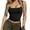 Black, variant on Bras for Women,High Elastic Ribbed Yoga Sports Bra Comfortable Sleeveless Tank Top for Exercise,Sports Bras for Women,White,S