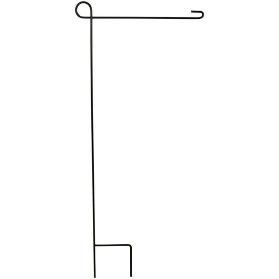Northlight Metal Garden Flagpole - 36.5" - Black