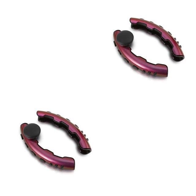 Kenally Juego universal de fundas para volante de coche, cubiertas de plástico antideslizantes, potenciador de conducción de vehículos, decoraciones rojo colorido 2piezas Kenally CBP254444