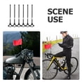 thumbnail image 3 of CATIEBYE 6 Pcs Bike Mount Flagpole for Holiday Parties Advertising Black, 3 of 8