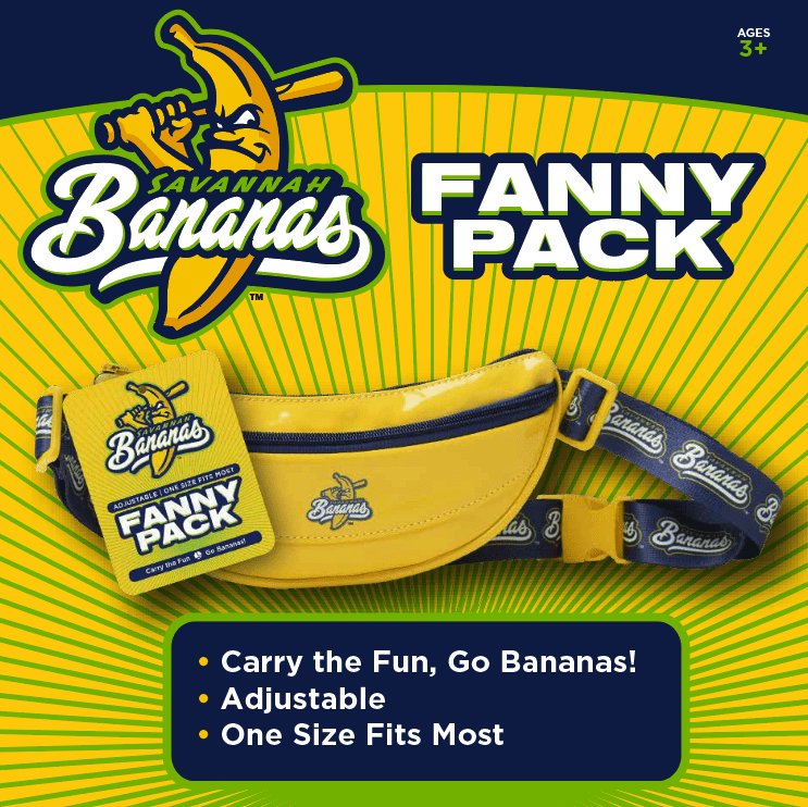 Savannah Bananas Fanny Pack, One Size Fits Most, Yellow