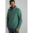 thumbnail image 3 of Weird Fish Mens Newark Grid Eco Friendly Quarter Zip Fleece Top, 3 of 5