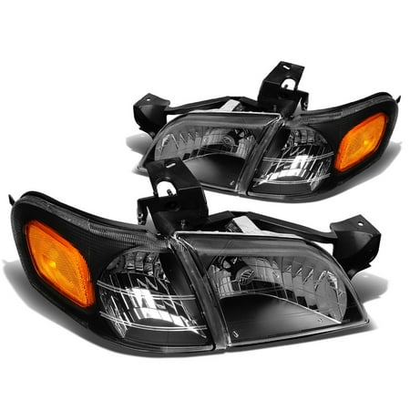 - For 97-05 Venture/Silhouette 4pcs Replacement Headlight+Corner Light (Black Housing Amber Reflector) 99 00 01 02 03 04