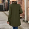 thumbnail image 5 of Vedolay Women Sweater Casual Long Sleeve Open Front Sweater with Pockets Green,L, 5 of 5