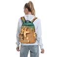thumbnail image 7 of Honeii Starfish And Seashell 1 Print Lightweight Backpacks,Carry on Backpack,Durable Backpack for School, Work & Travel, 7 of 7