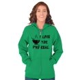 thumbnail image 4 of Love You Pho Real Vietnamese Food Zip Up Hoodie Men's Women's Brisco Brands S, 4 of 6