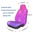 thumbnail image 3 of Daiia Pink Purple Glitter Printed Car Seat Cover - Waterproof & Sweatproof - Universal Fit, Machine Washable, Non-Slip - Seat Protector for Car, Truck, SUV, Van (1 Pack), 3 of 5