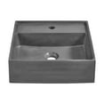 thumbnail image 2 of Lisse 23.5" Rectangle Concrete Vessel Bathroom Sink in Dark Grey, 2 of 11