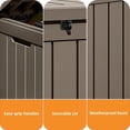thumbnail image 4 of Dextrus Classic Outdoor Weatherproof 51 Gallon Resin Deck Box, Brown, 4 of 8