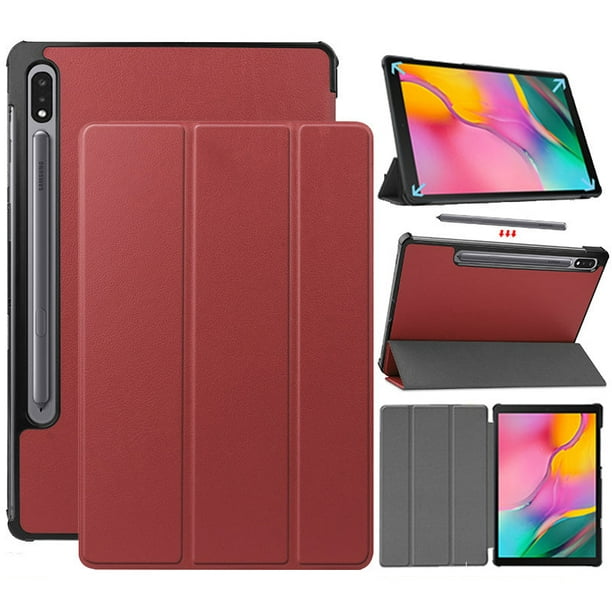 PANDACO Étui folio pour Samsung Galaxy Tab S7+ / Tab S7 FE / Tab S8+  (12.4-inch) (Gris) 