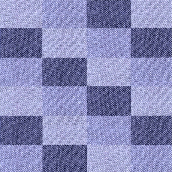 Ahgly Company Indoor Square Patterned Slate Blue Area Rugs, 4' Square