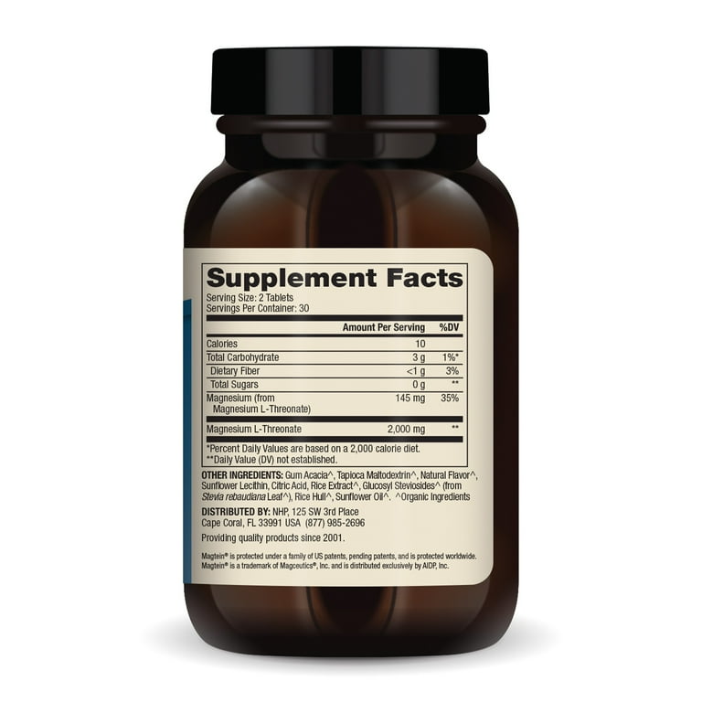 Dr. Mercola Magnesium Advanced, 30 Servings, Chewable Magnesium L-Threonate, Cherry Flavor, Non-GMO