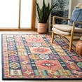 thumbnail image 2 of SAFAVIEH Aspen Kapoor Floral Bordered Wool Area Rug, Blue/Red, 3' x 5', 2 of 7