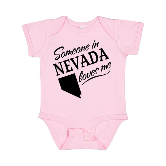 Inktastic Someone in Nevada Loves Me Boys or Girls Baby Bodysuit