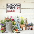 thumbnail image 5 of Vintage Paddington Station London W2 Metal Tin Sign 8 x 12 Inch Retro Room Decor for Home Kitchen Bar Bathroom Indoor Outdoor, 5 of 6