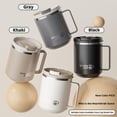 thumbnail image 3 of Insulated Coffee Mug with Lid, Travel Coffee Mug with Lid, Insulated Tumbler with Handle, Premium Thermal Travel Coffee Mug for Ice, Water, Tea for Home, Office - White, 3 of 10