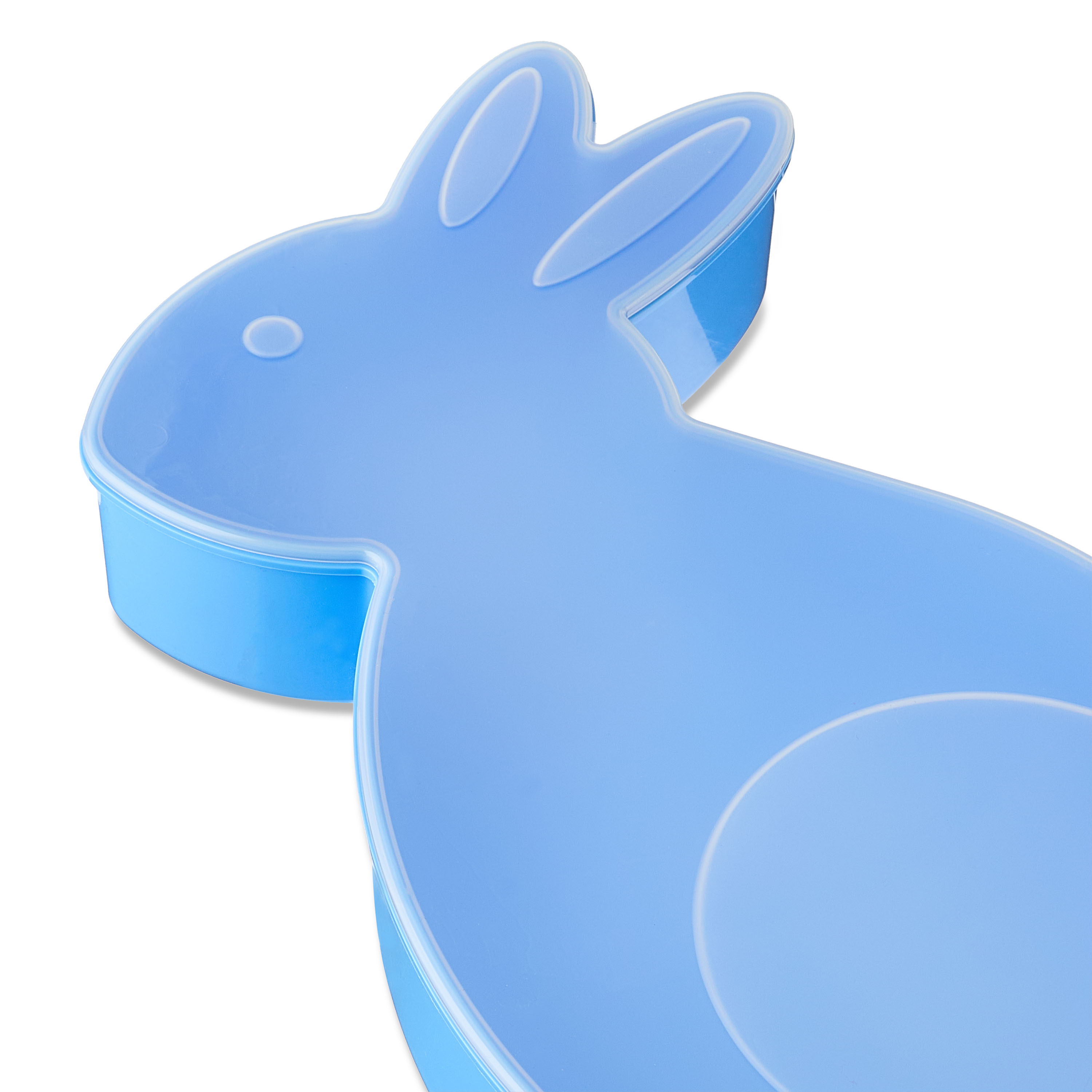 Plastic Bunny Shape Container Blue