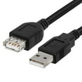 thumbnail image 3 of Cmple - USB Extension Cable 10ft USB 2.0 Cable Male to Female Type A USB Extender for External Hard Drive, Web Cam, HDD, Printer - Black, 3 of 9