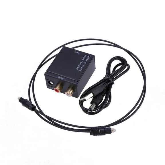 WEUVEB Digital to Analog Audio Converter with Aluminum Metal for TV Dvd and Home Cinema