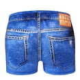thumbnail image 5 of ZACPNCV Mens Summer Boxer Briefs Faux Denim Print Quick Dry Swimsuit Shorts Underwear Comfortable for Beach Swim, 5 of 7