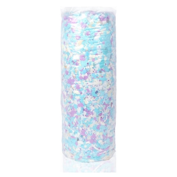 Mixed-color shredded memory foam filling, 5LB, soft and resilient pillow core material, DIY pillow, backrest, plush toy filling material.