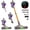 Purple Golden, variant on 58Kpa cordless vacuum, 6-in-1 multifunctional design. Self-standing and lightweight with LED floor brush, perfect for carpets and pet hair removal.