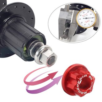 Bicycle Thru Axle Nut M15 Hubs Shaft Cap Bike