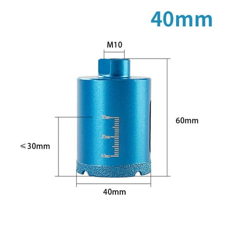 

GLFILL M10 Thread Vacuum Diamond Brazed Hole Opener for Angle Grinder Cutting Ceramic