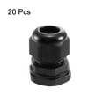 thumbnail image 2 of Uxcell M22 IP68 Nylon Cable Gland Joint Adjustable for 10mm-14mm Dia Cable Wire 20 Pack, 2 of 6