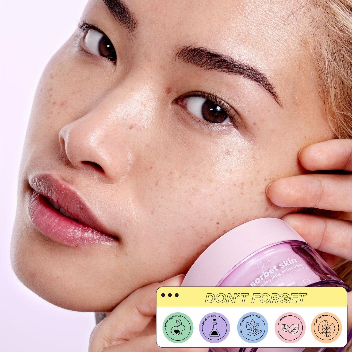 Skin Proud - Sorbet Skin - Everyday Jelly Moisturizer, Oil Free, 100% Vegan (50ml), Everyday Jelly Moisturizer