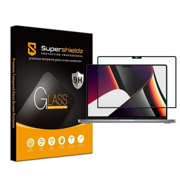 Supershieldz Designed for MacBook Pro 14 inch (M5, M4, M3, M2, M1, Pro/Max) Tempered Glass Screen Protector, Anti Scratch, Bubble Free
