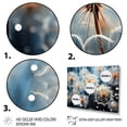 thumbnail image 3 of Designart "White Teal Dandelion Euphony III" Floral Floater Framed Canvas Print, 3 of 7
