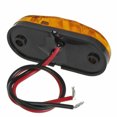 thumbnail image 2 of 2X 2.5\" Clearance Amber Oval Led Lamp 2 Diode Trailer Truck Side Marker Light, 2 of 6