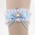 thumbnail image 1 of Liga Cinta Flor Nupcial Bowknot Muslo Boda Flor Cordón Despedida de Soltera Soledad liga nupcial de la boda, 1 of 9