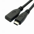 thumbnail image 2 of Xiwai USB-C USB 3.1 Type C Male to Female Extension Data Cable for Mac Tablet Mobile Phone 20cm, 2 of 7