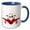 Blue/White, variant on 3drose, Cute Smiling Red and White Airplane Jet Illustration, 11oz Mug