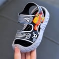 thumbnail image 5 of Karoyedx Kids Sandals Kids Cloud Sandals Boys Girls Slip on Flat Slides Sandals EVA Summer Pillow Slipper With Hook Loop Back Strap Black Size,11.5, 5 of 9