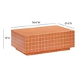 thumbnail image 2 of Pemberly Row Table Basse Intérieure / Extérieure en Brique Orange, 2 of 8