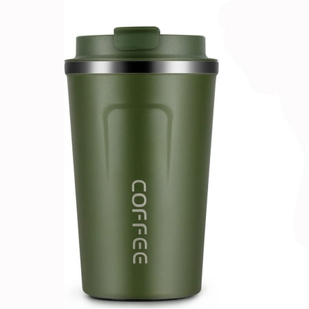 

Coffee Cup Travel Mug Insulated Reusable Thermal Stainless Steel Eco-Friendly with Lid for Hot Cold Drinks 380ml