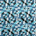 thumbnail image 1 of oneOone Cotton Flex Blue Fabric Geometrical Craft Projects Decor Fabric Printed By The Yard 40 Inch Wide, 1 of 4