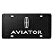 thumbnail image 3 of iPick Image for Lincoln Aviator 3D Logo on Front Grill Pattern 12"x6" Black Acrylic License Plate, 3 of 15
