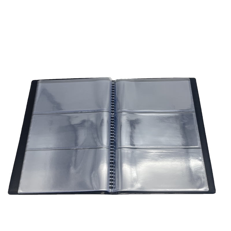 10 Sheets Paper Money Collection Supplies Pages, Currency Collecting Book Album Sleeves 30 Pockets Currency Sleeves for Collectors-black