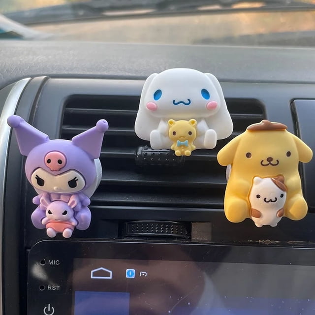 Ambientador de aire con dibujos animados de Hello Kitty de la serie Sanrio para ventilación de coche