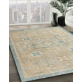 thumbnail image 3 of Ahgly Company Machine Washable Indoor Rectangle Abstract Tan Brown Area Rugs, 2' x 3', 3 of 7