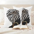 thumbnail image 3 of Africans Outdoor Waterproof Pillow Covers, Modern Abstract Ethnic Women Decorative Square Throw Pillowcase Sofa Cushion Sham for Patio/Couch/Chair, 18"x18" 2 Pack, 3 of 8