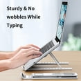 thumbnail image 3 of Amdohai Laptop Stand Ultra-thin Notebook Support Holder 10-Level Adjustable Height Foldable Computer Holders Desk Dock Bracket for Laptop Tablet PC, 3 of 7