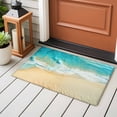 thumbnail image 5 of Teal Beach Large Area Rugs for Bedroom Living Room, Soft Non Slip Carpet Bedside Rug, Summer Ocean Coastal Nautical Seaside Rectangular Floor Cover Kitchen Accent Rug 2'x3' for Dining Room/Office, 5 of 9