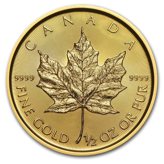 2021 Canada 1/2 oz Gold Maple Leaf BU